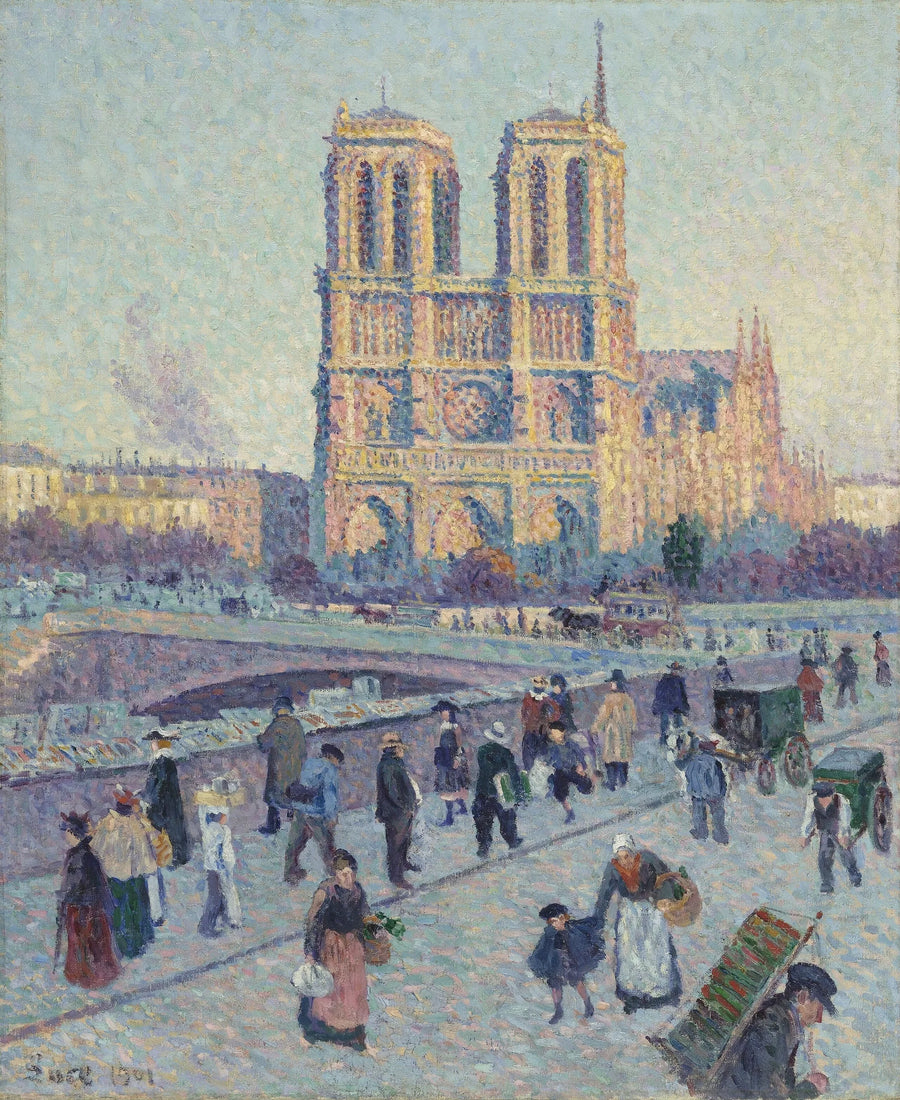 Quai Saint-Michel och Notre-Dame - Maximilien Luce