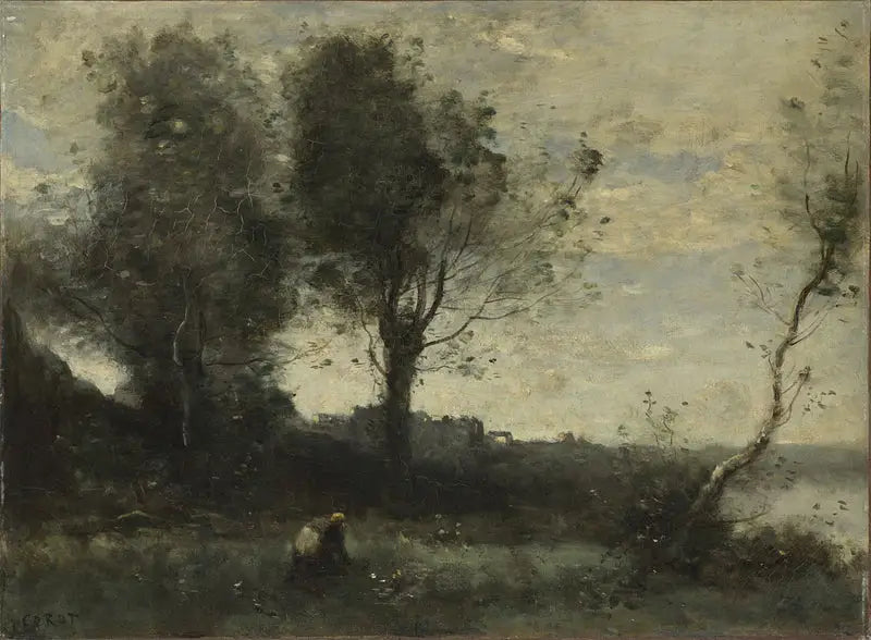 Trädsamlaren - Jean-Baptiste Camille Corot