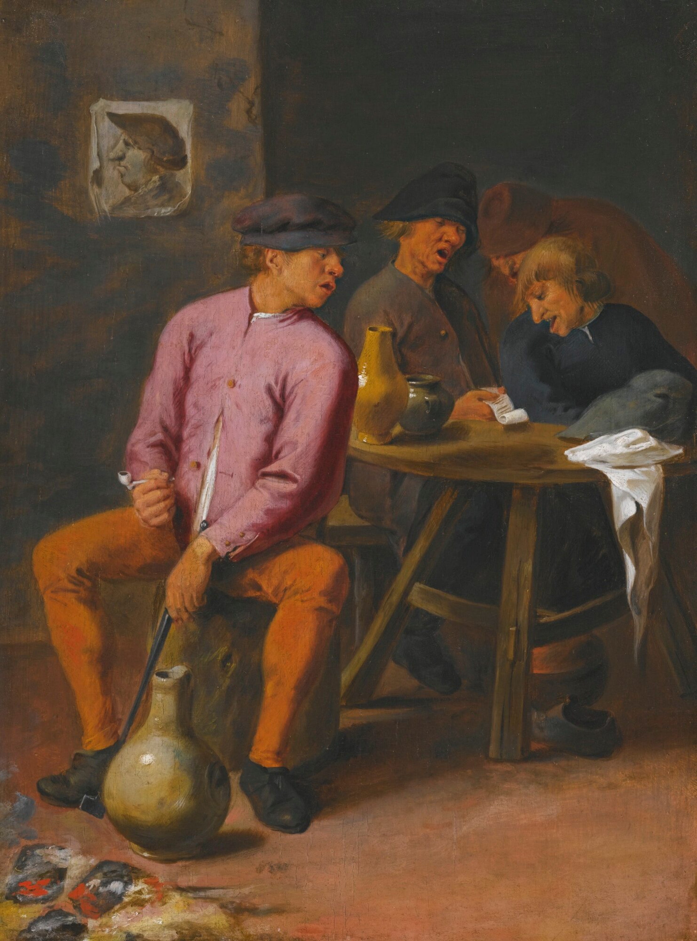 Le règlement de comptes - Adriaen Brouwer image 1 reproduction de peinture à l’huile
