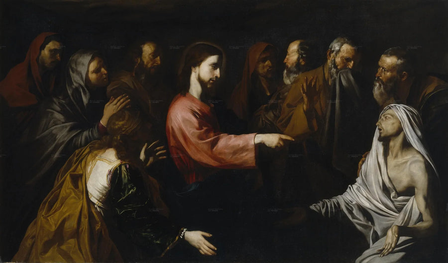 Lazarus uppståndelse - Jusepe de Ribera