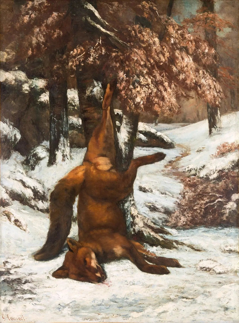 Den döda räven - Gustave Courbet