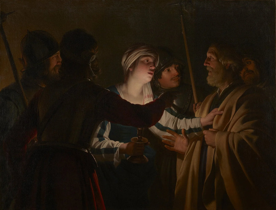 Saint Peters fördömelse - Gerrit van Honthorst