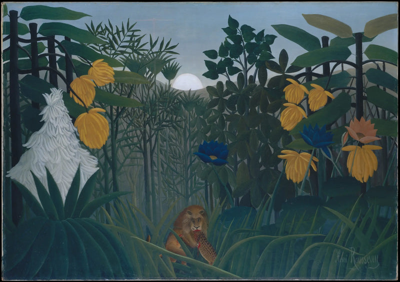 Lejonets måltid - Henri Rousseau