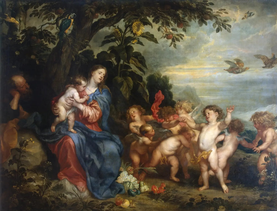 Vilan under flykten till Egypten - Antoine van Dyck