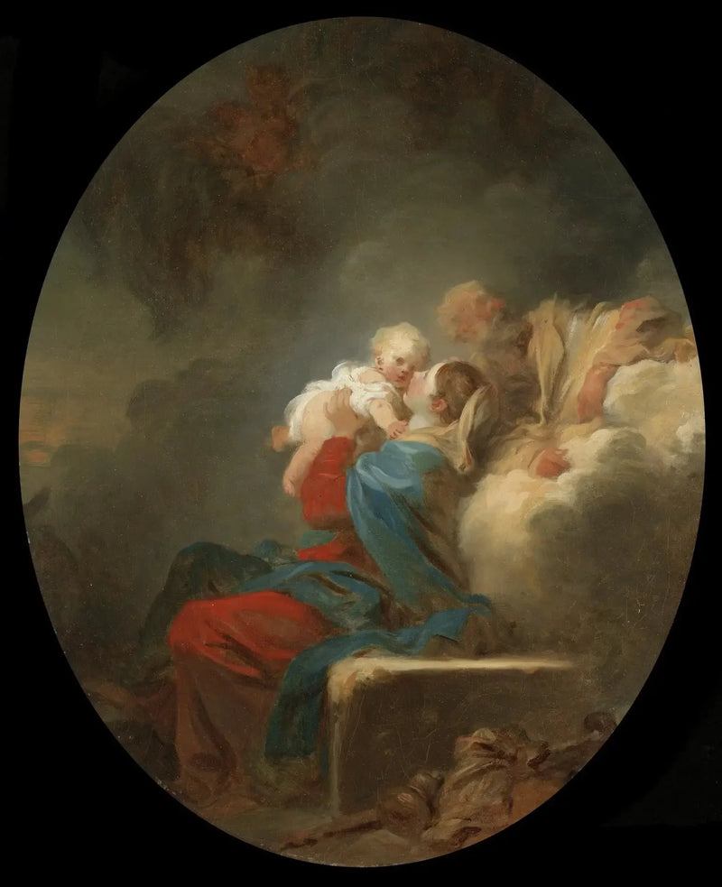Vilan under flykten till Egypten - Jean-Honoré Fragonard