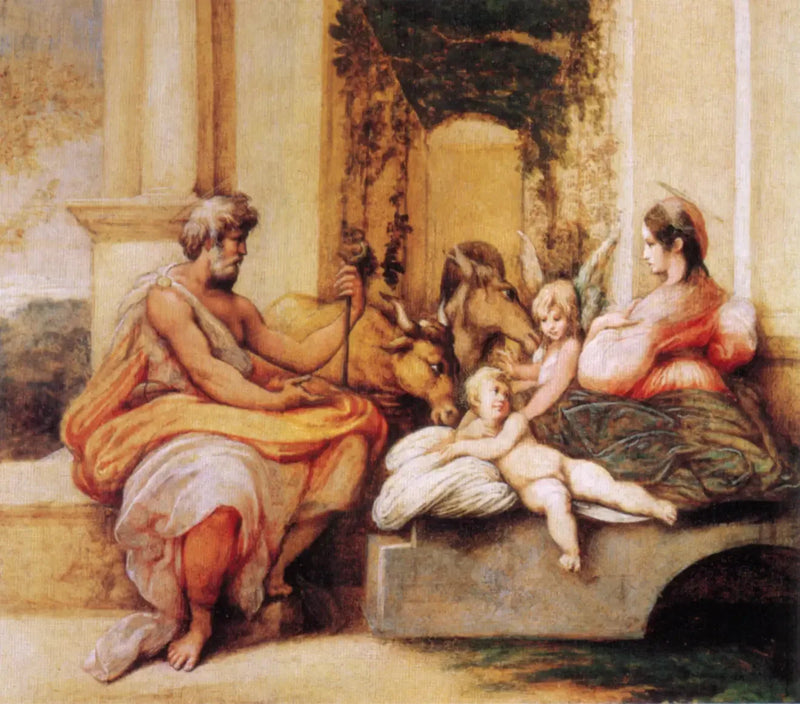 Vilan under flykten till Egypten - Parmigianino