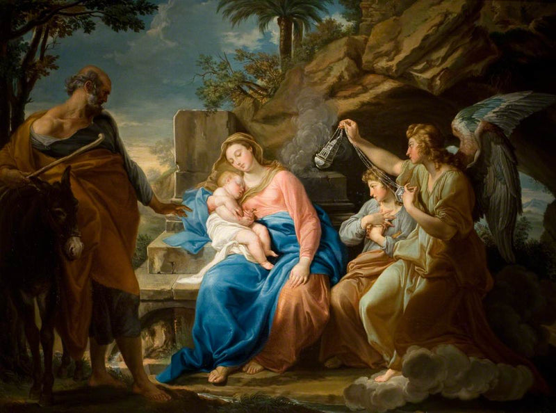 Vilan under flykten till Egypten - Pompeo Batoni
