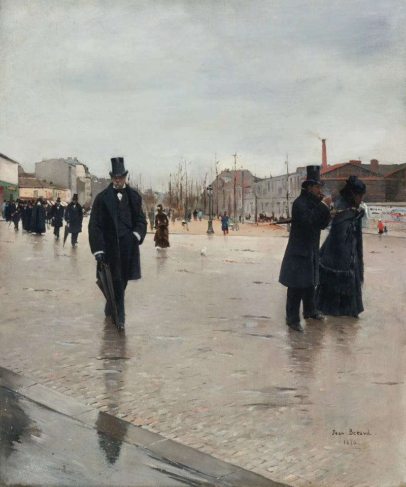 Returnen av begravningen - Jean Béraud