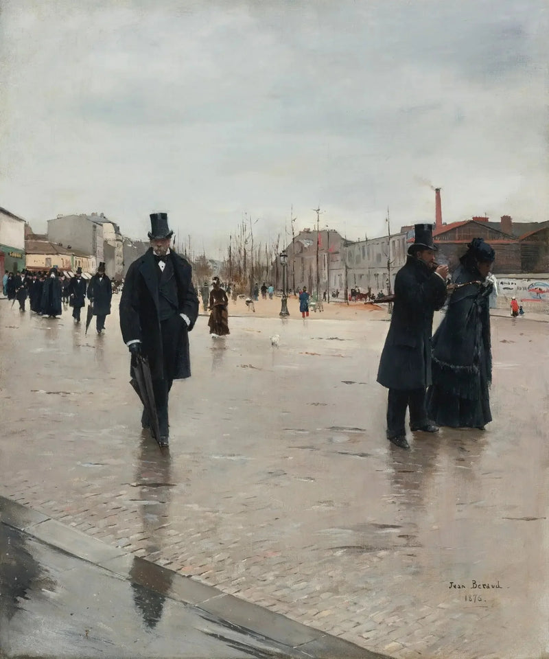 Returnen av begravningen - Jean Béraud
