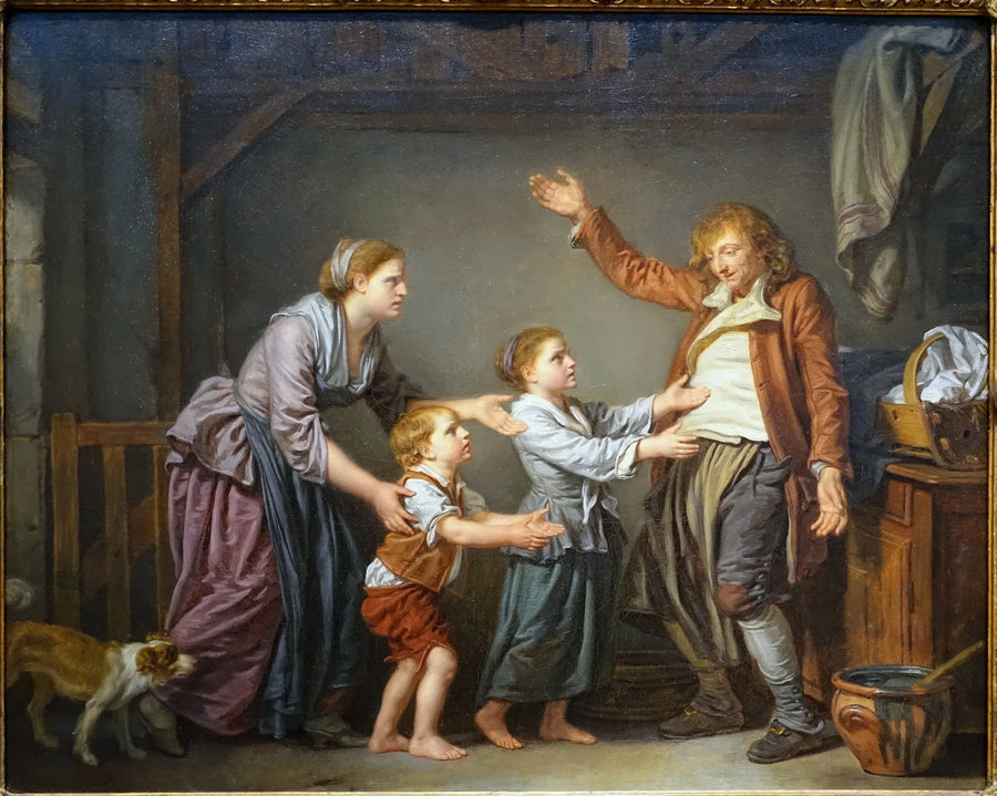 Den berusades återkomst - Jean-Baptiste Greuze