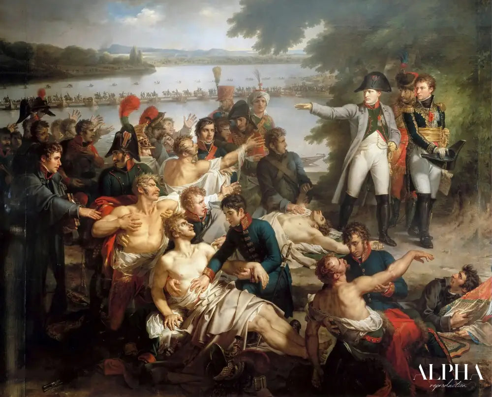 Le retour de Napoléon aux îles Lobau après la bataille d’Essling - Charles Meynier Reproductions de tableaux à la