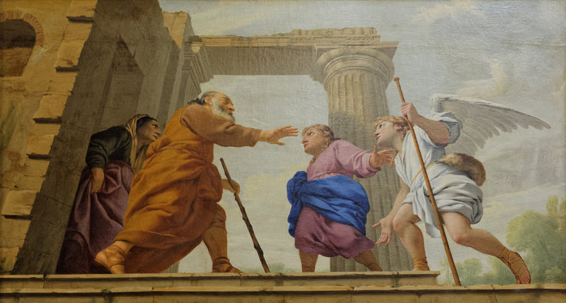 Tobias återkomst - Eustache Le Sueur