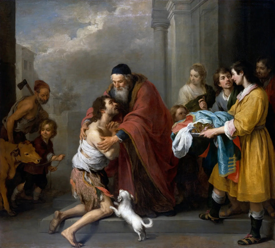 Den barmhärtige sonens återkomst - Bartolomé Esteban Murillo
