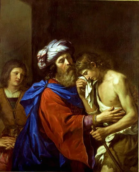Den barmhärtige sonens återkomst. - Guercino
