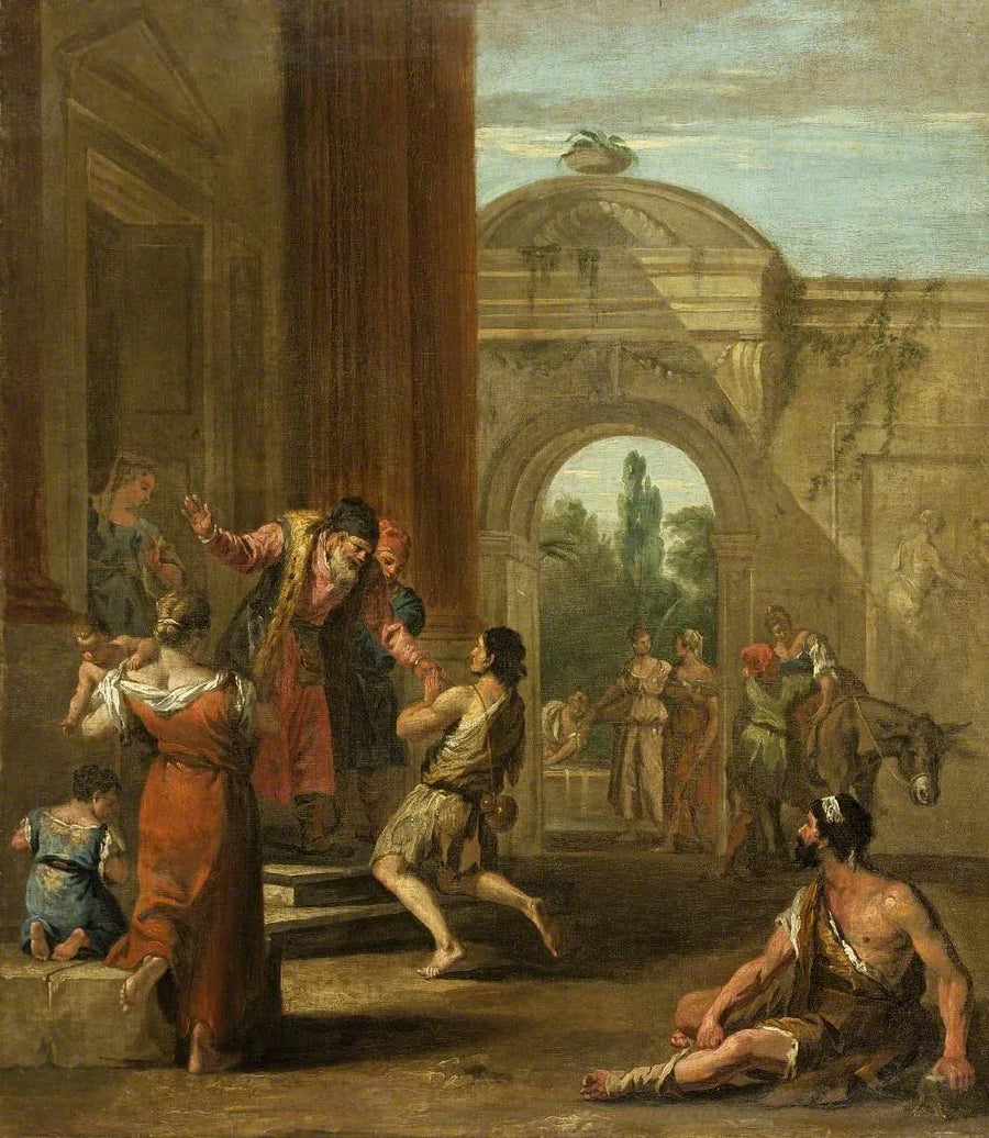Den barmhärtige sonens återkomst - Sebastiano Ricci