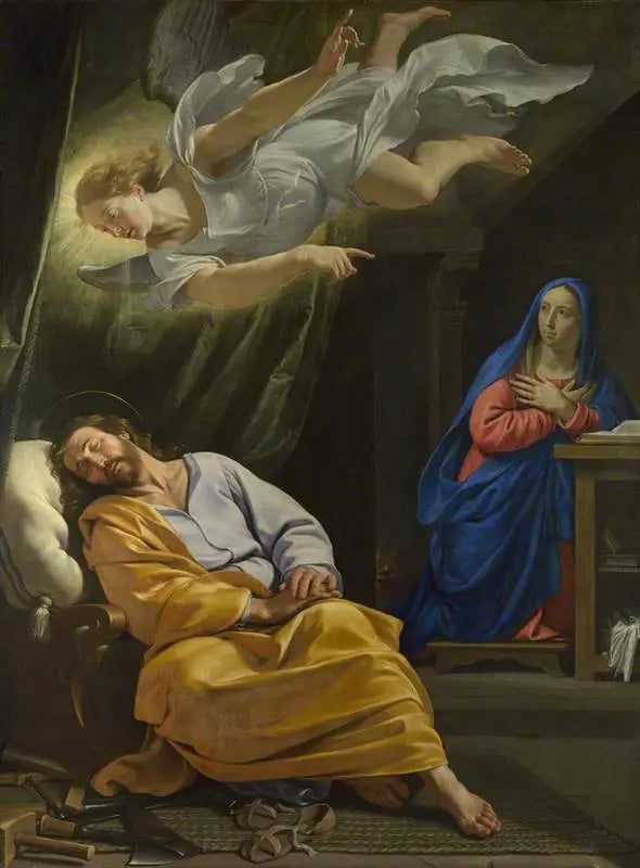 Sankt Josef's dröm - Philippe de Champaigne