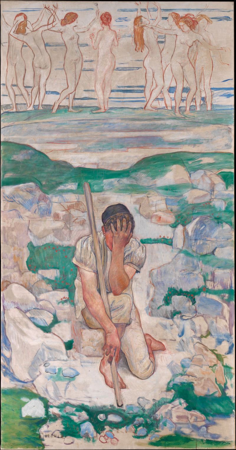 Herdens dröm (Der Traum des Hirten) - Ferdinand Hodler