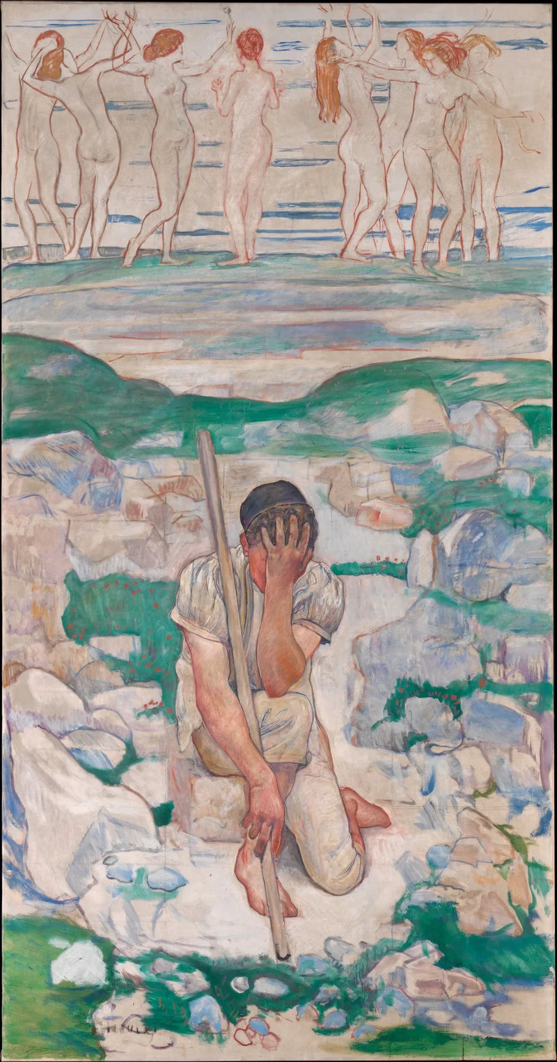 Herdens dröm (Der Traum des Hirten) - Ferdinand Hodler