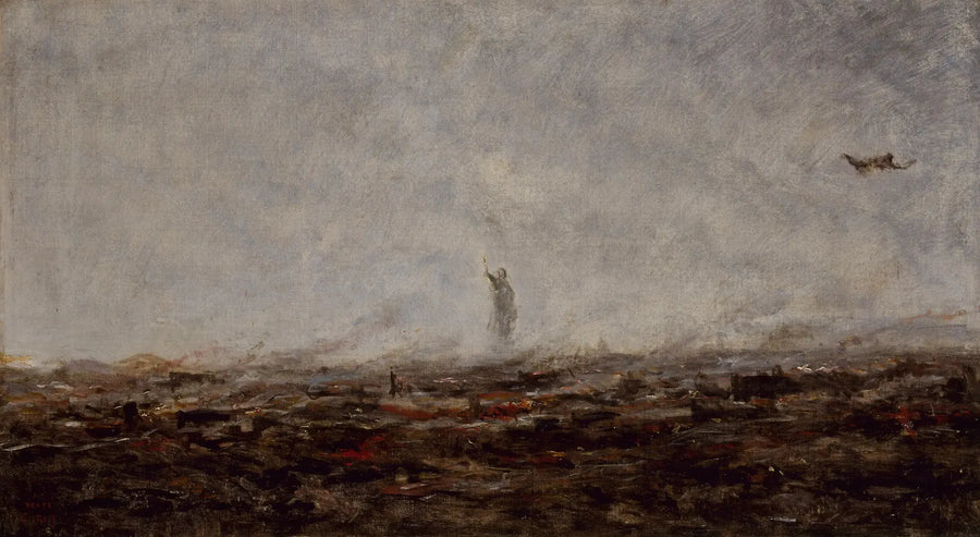 Drömmen: Paris bränt, september 1870 - Jean-Baptiste Camille Corot
