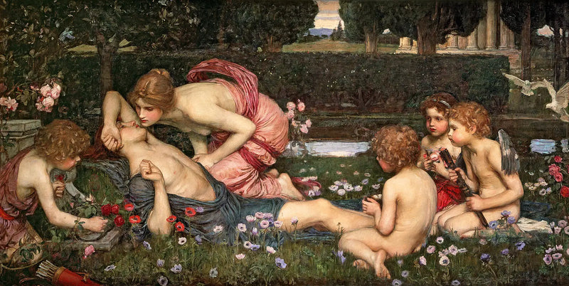 Adonis uppvaknande - John William Waterhouse