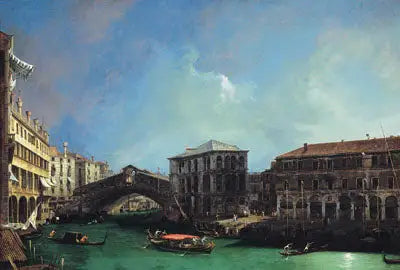 Le Rialto, från norr - Canaletto