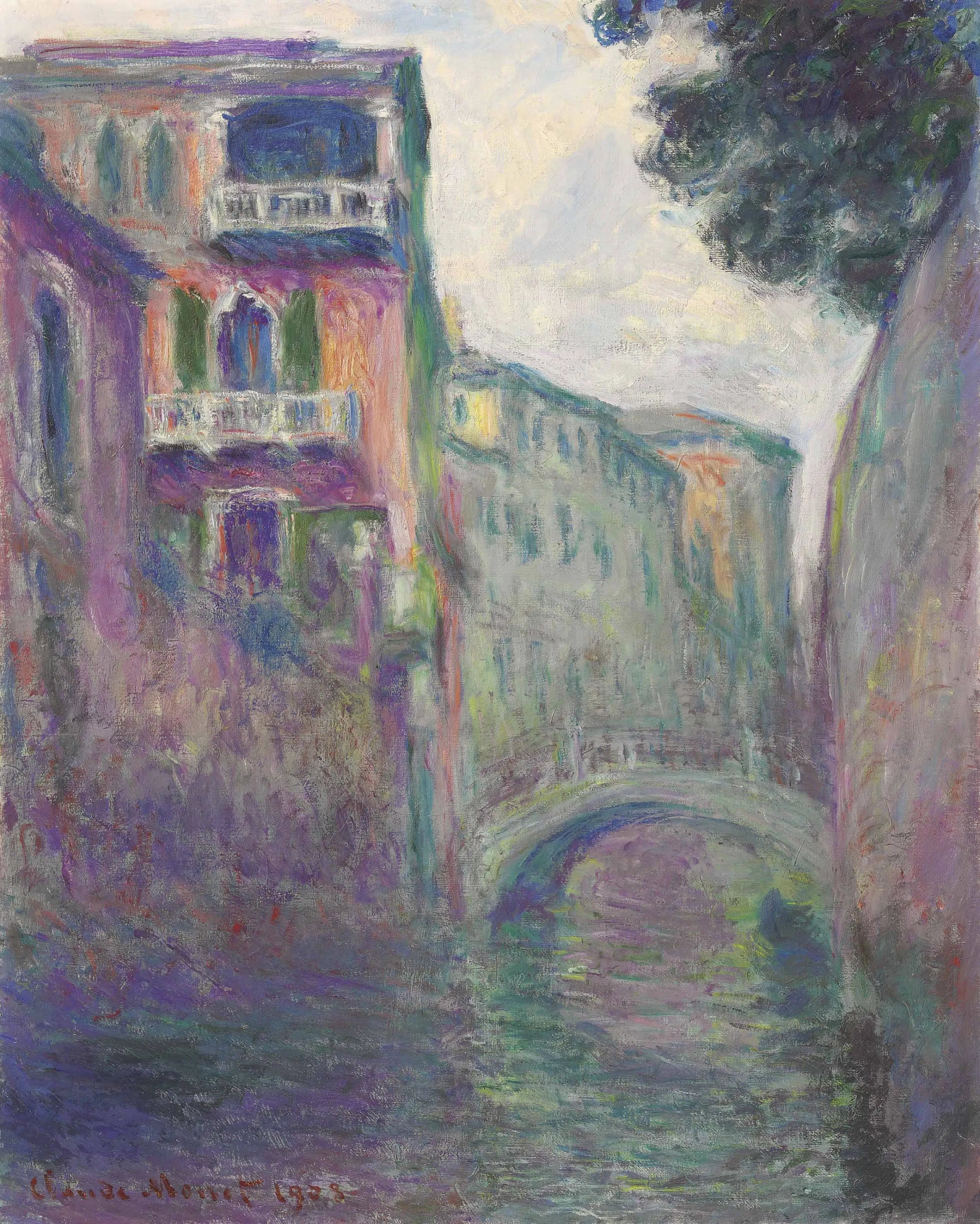 Reproduction du tableau « Le Rio de la Salute - Claude Monet » par Alpha Reproduction en peinture à l’huile