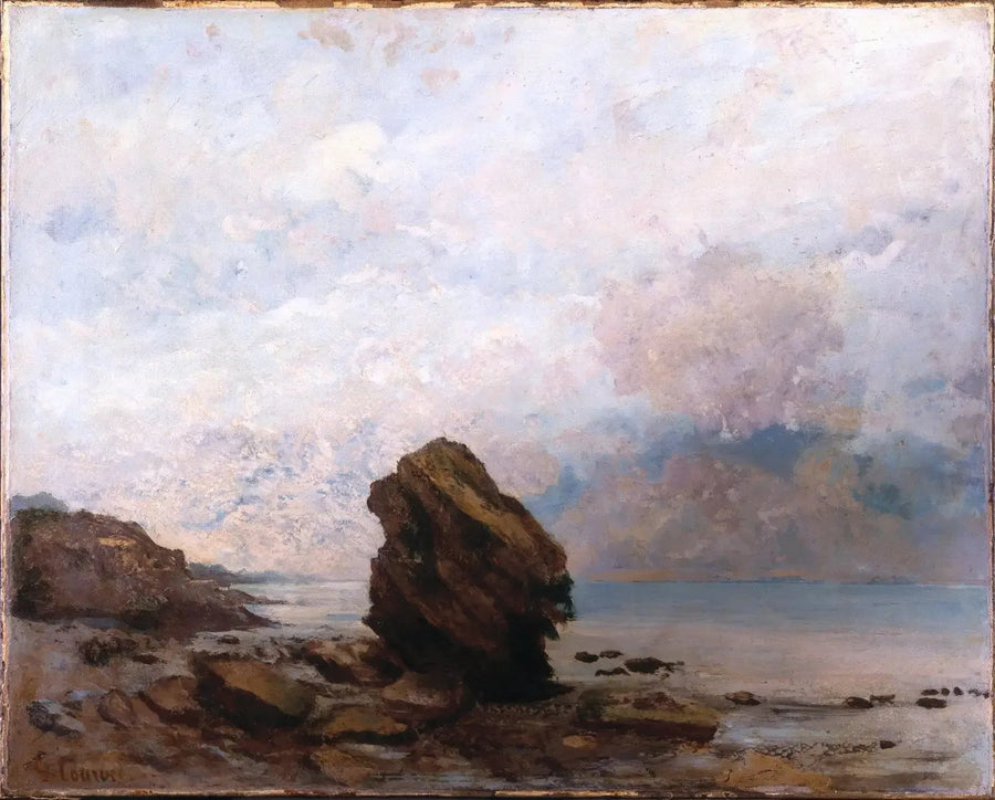 Den isolerade klippan - Gustave Courbet