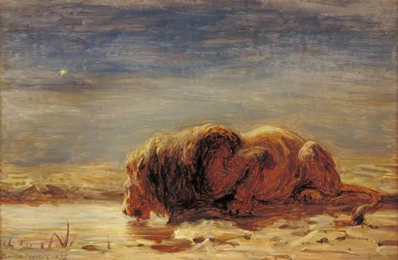 Kungen dricker - Briton Rivière