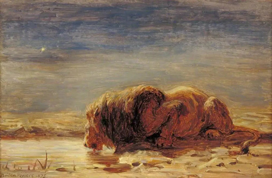 Kungen dricker - Briton Rivière