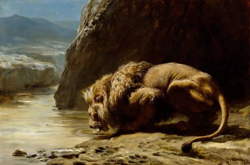 Kungen dricker - Briton Rivière