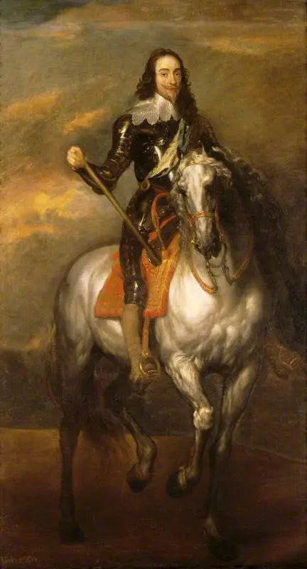 Kung Karl I (1600-1649) till häst - Antoine van Dyck