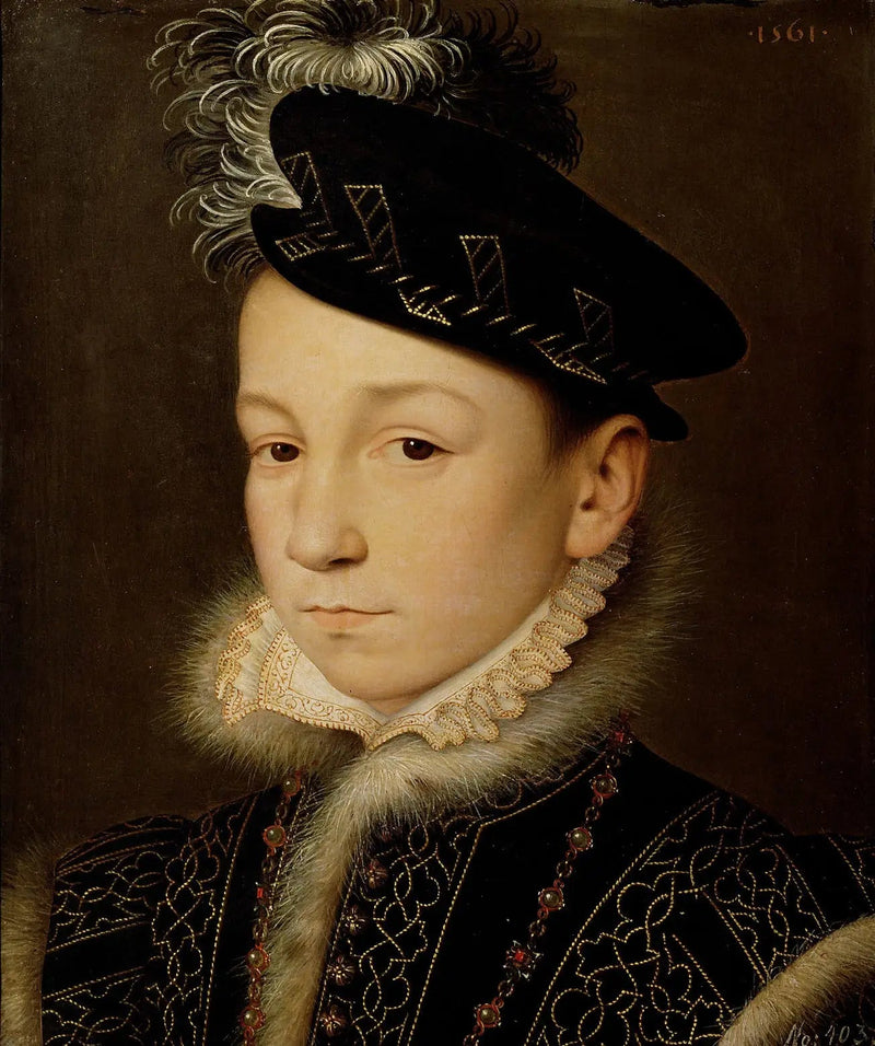Frankrikes kung Charles IX - François Clouet