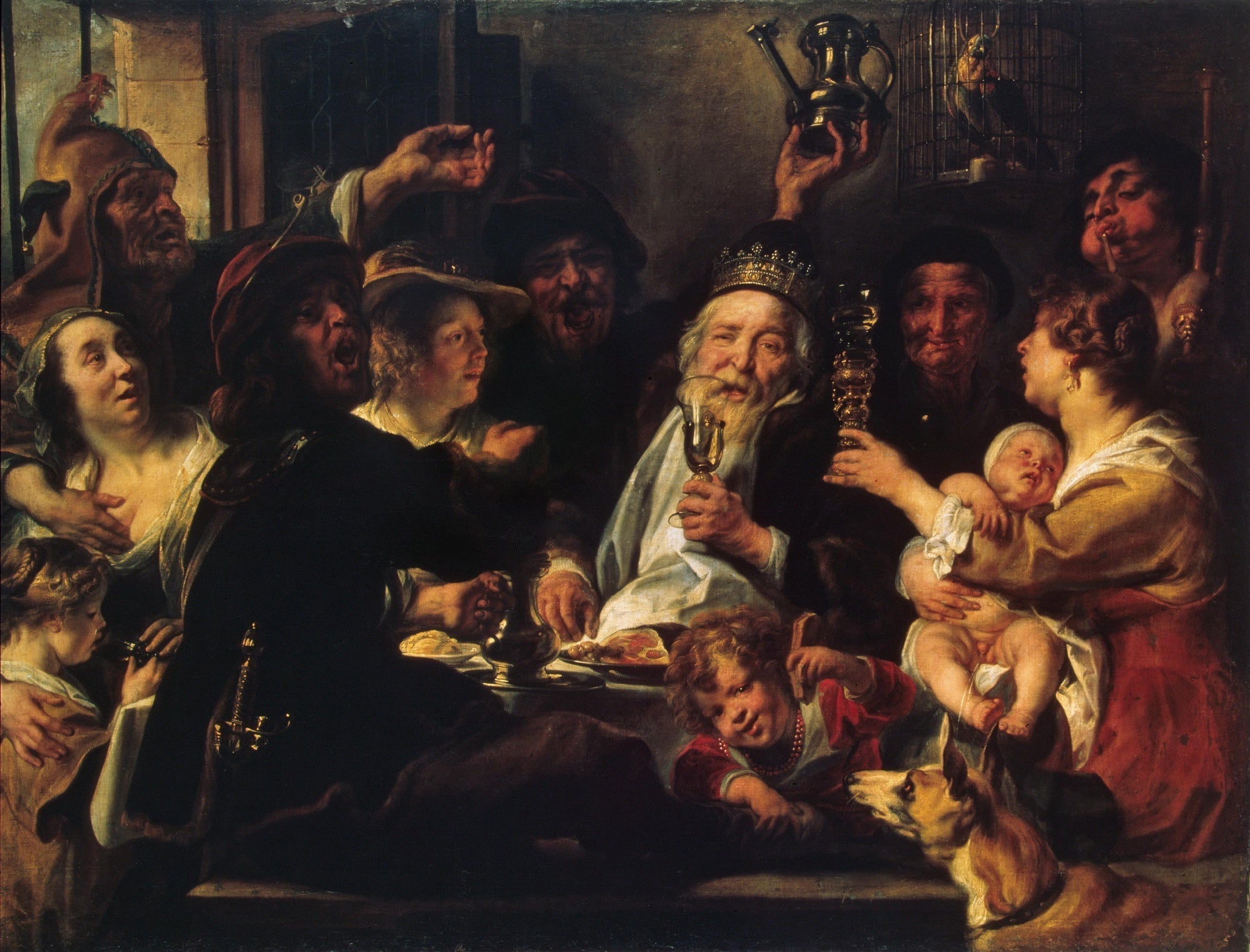 Le Roi des haricots - Jacob Jordaens