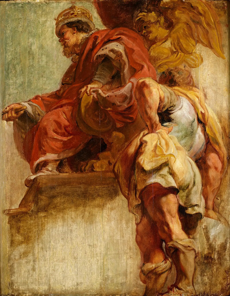 Kung Jakob I förenar England och Skottland - Peter Paul Rubens