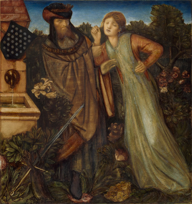 Kungen Marc och den vackra Iseult - Edward Burne-Jones