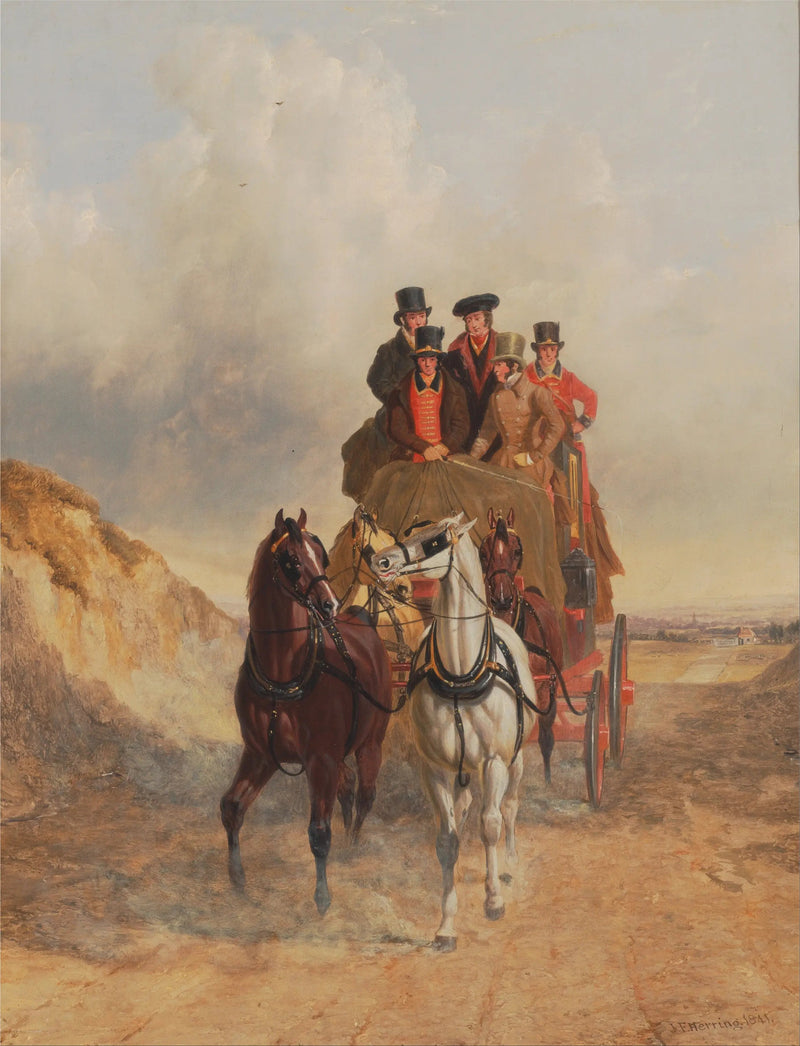 Royal Mail Coach på vägen - John Frederick Herring, Sr.