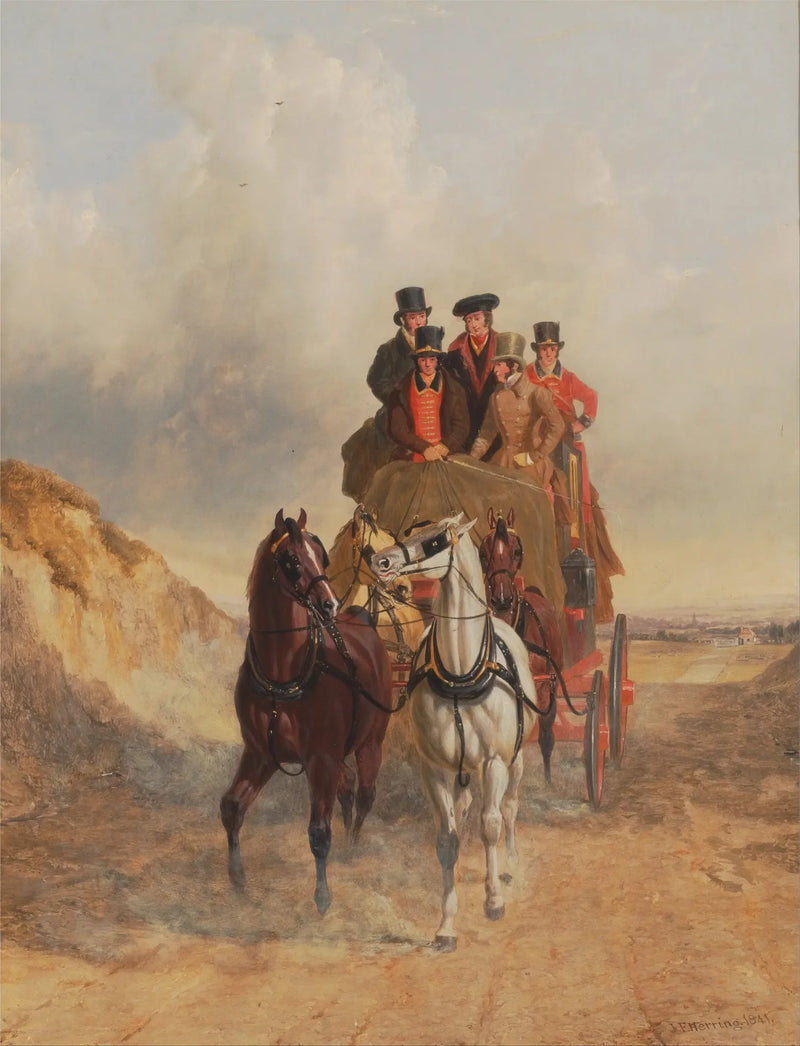 Royal Mail Coach på vägen - John Frederick Herring, Sr.