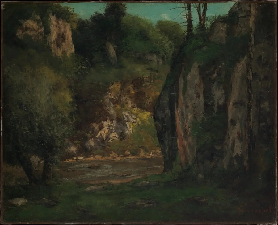Den gömda bäcken - Gustave Courbet