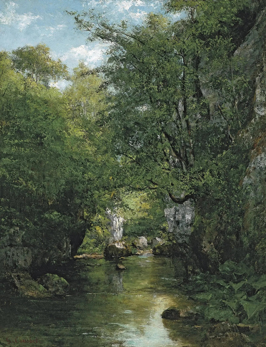 Vattendraget, La Brème - Gustave Courbet