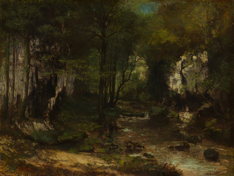 Leken (Le Ruisseau du Puits-Noir; Louedalen) - Gustave Courbet