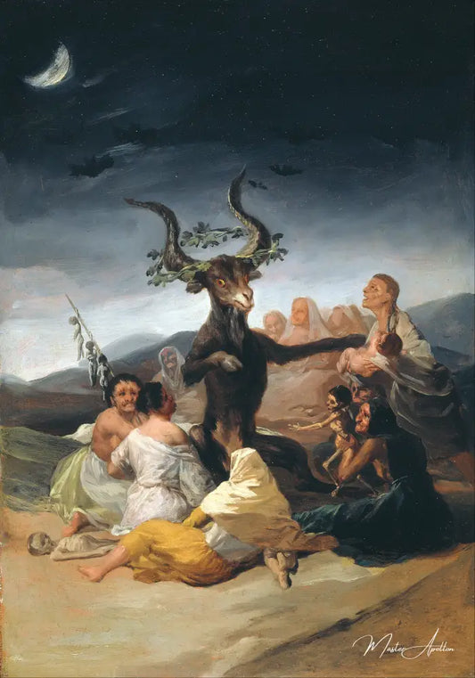 Le Sabbat des sorcières - Francisco de Goya - Reproductions de tableaux et peintures haut de gamme