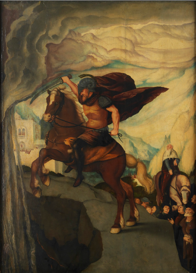 Marcus Curtius självuppoffring - Hans Baldung Grien