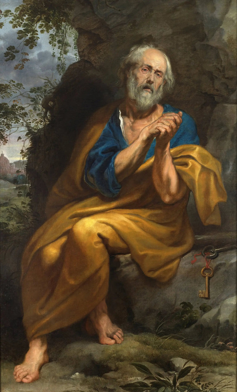 Den botfärdige Sankt Peter - Antoine van Dyck