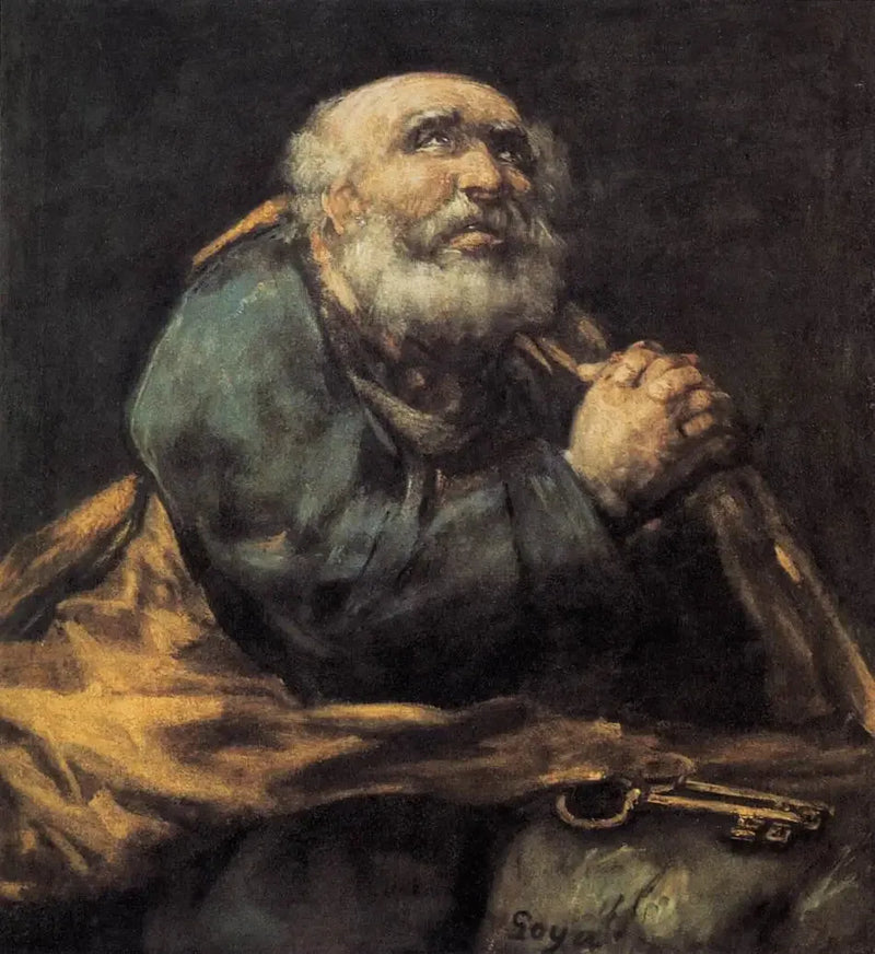 Den ångerfulla Sankt Peter - Francisco de Goya