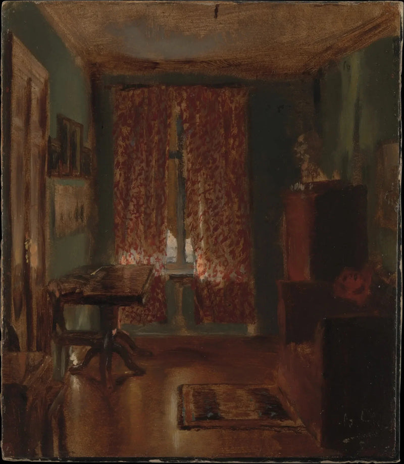 Konstnärens vardagsrum i Ritterstrasse - Adolph von Menzel