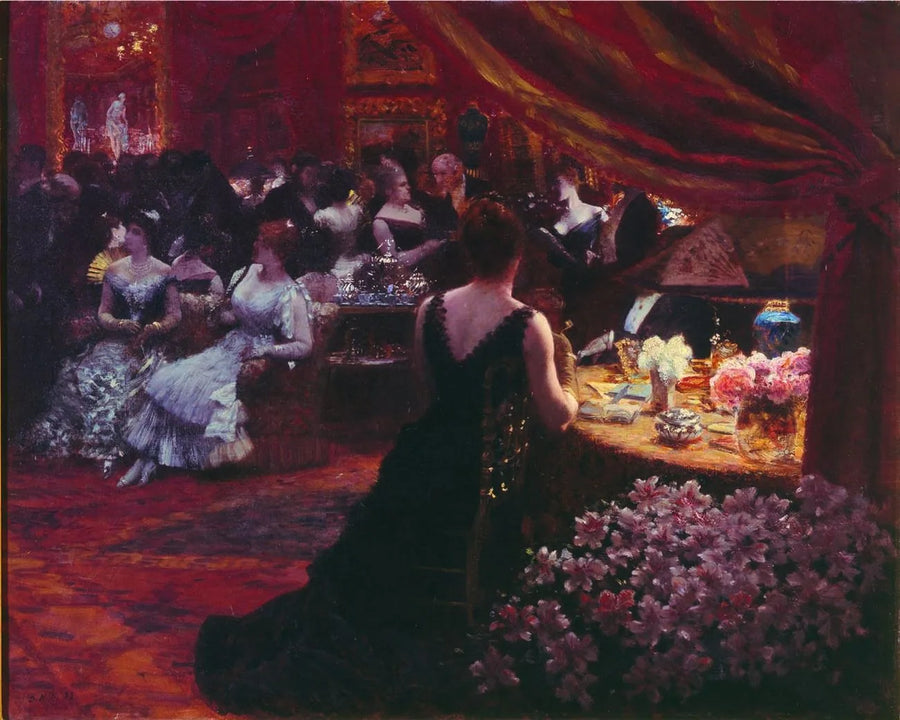 Prinsessan Mathilde Bonapartes salong - Giuseppe De Nittis