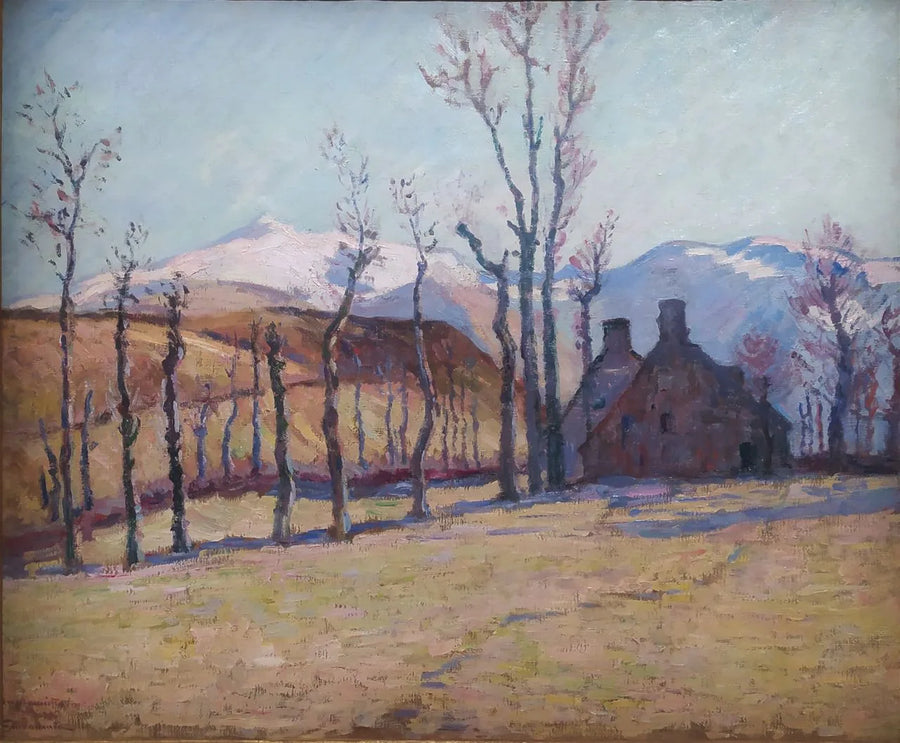 Den snötäckta Sancy, sett från Saint-Sauves, 14 februari 1896 - Armand Guillaumin
