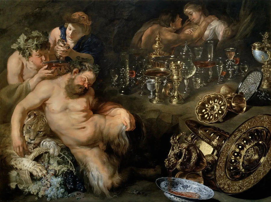 Den berusade satyren - Peter Paul Rubens
