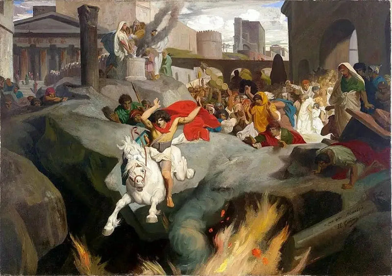 Mettius Curtius hopp - Jean-Léon Gérôme