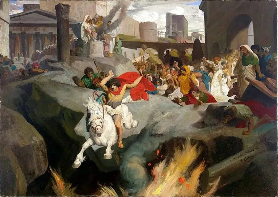 Mettius Curtius hopp - Jean-Léon Gérôme